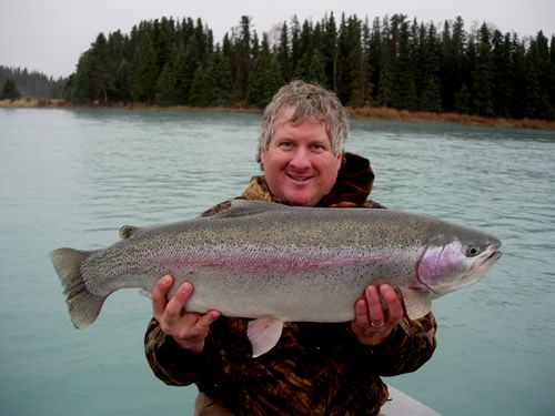 One of the Kenai River trophy Rainbow Trout, October 2006