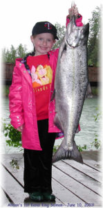 Allison's 1st King Salmon!