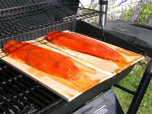 Cedar Planked Kenai King Salmon