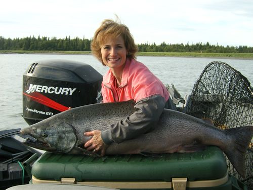 Huge Kenai River King Salmon