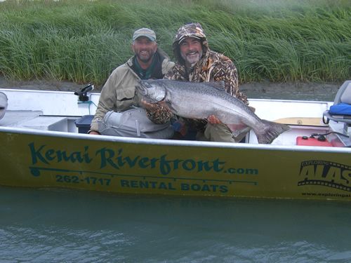 Dave & Jim enjoying a day on the Kenai River