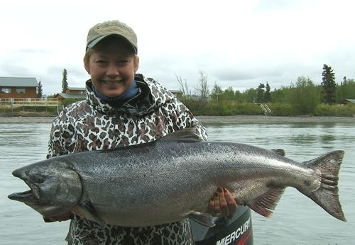 Jackie's King Salmon on the Kenai River