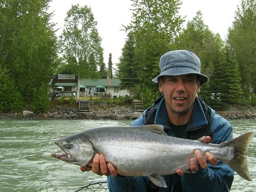Keith Clarke  of Yukon with Kenai King Salmon