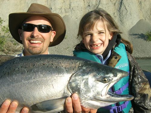 Abigail Short's first Kenai River King Salmon, 6/19/07
