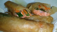 Salmon Spring Rolls